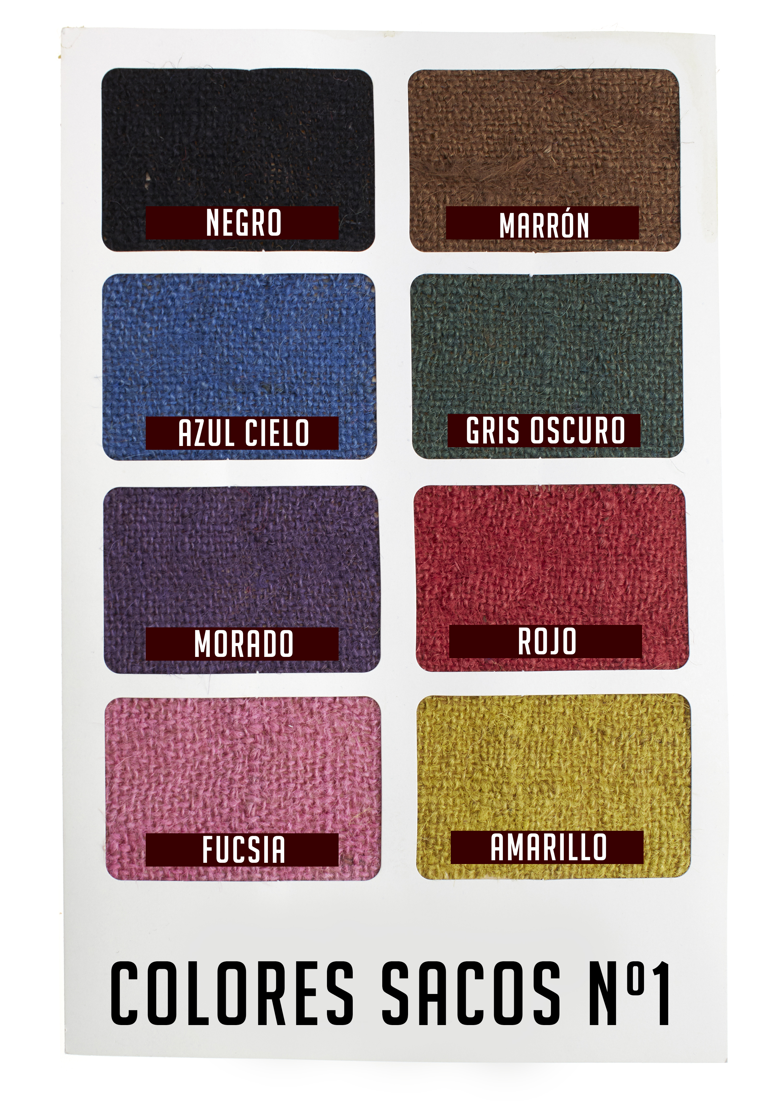 Carta Colores de Sacos DCOSTAL N1